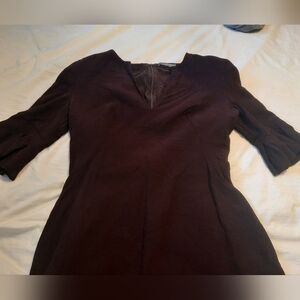 Burgundy Alexander Mcqueen sheath dress size 8